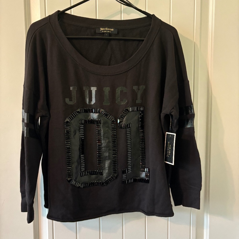 Juicy Couture black sweatshirt sz-L
